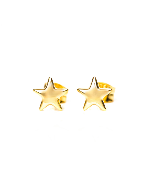 Bijou femme ou enfant Boucles d'oreille étoile bombée