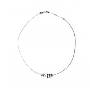 Collier motif ronds froissés en Or