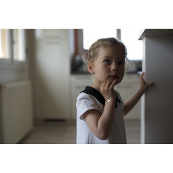 Bracelet femme personnalisable sur chaîne en or 9 carats.