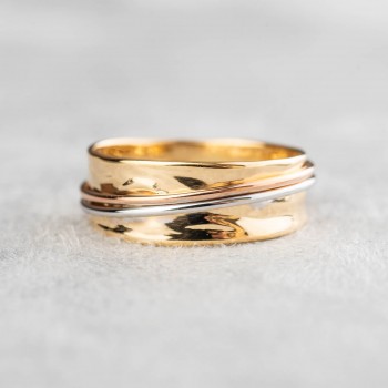 Bague 3 Or froissé