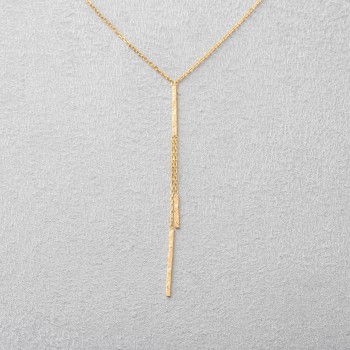 Collier en Y grunge.