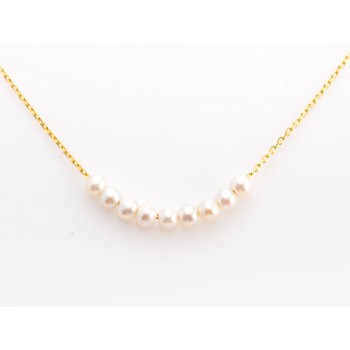 Collier en Or perles d'eau douce.