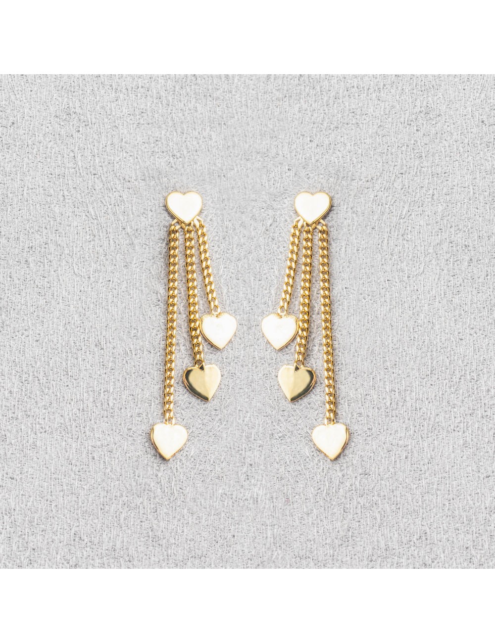 Boucle femme quatre coeur.
