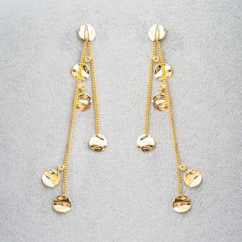 Boucle femme cascade de rond froissé.