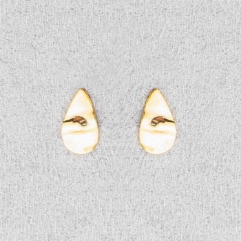 Boucle femme goutte froissée.