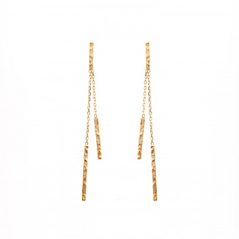 Boucle d'oreille femme fil grunge.