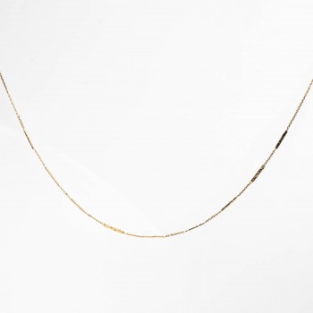 Collier femme fils grunge en or 18 carats.